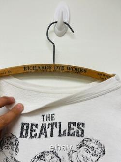 Vintage 1960s The Beatles Sweatshirt John Lennon George Harrison Sz Small White