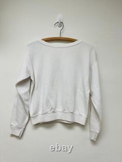 Vintage 1960s The Beatles Sweatshirt John Lennon George Harrison Sz Small White