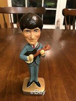 Vintage 1964 Beatles Car Mascots Bobbled Head John Lennon Doll