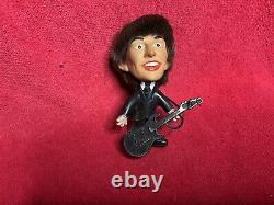 Vintage 1964 Beatles Nems Seltaeb Doll Set W Guitar John Lennon Paul George Ring