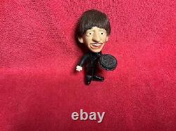Vintage 1964 Beatles Nems Seltaeb Doll Set W Guitar John Lennon Paul George Ring