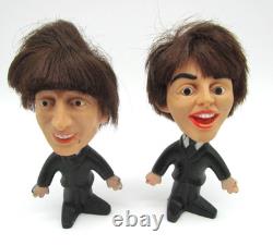 Vintage 1964 Remco Beatles John Lennon Paul McCartney 5in Dolls NEMS Vintage 1964 Remco Beatles John Lennon Paul McCartney 5in Dolls NEMS