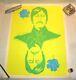 Vintage 1967 The Beatles John Lennon Black Light Poster Steve Sachs
