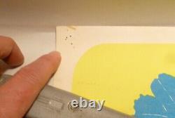 Vintage 1967 The Beatles John Lennon Black Light Poster Steve Sachs