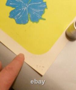 Vintage 1967 The Beatles John Lennon Black Light Poster Steve Sachs