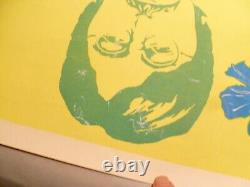 Vintage 1967 The Beatles John Lennon Black Light Poster Steve Sachs