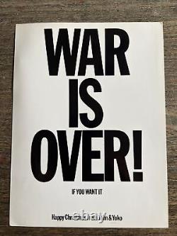 Vintage 1970 John Lennon Yoko Ono War Is Over Original Postcard