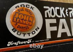 Vintage 1970's Beatles John Lennon Pennant Give Peace a chance Fan Pack ++ RARE