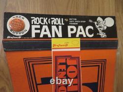 Vintage 1970's Beatles John Lennon Pennant Give Peace a chance Fan Pack ++ RARE