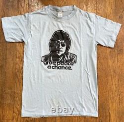 Vintage 1970's John Lennon The Beatles Give Peace A Chance T-Shirt Original