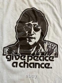 Vintage 1970's John Lennon The Beatles Give Peace A Chance T-Shirt Original