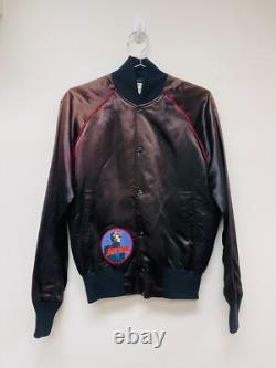 Vintage 1975 John Lennon Satin Jacket Rock N' Roll 70s 80s M Yoko Ono Beatles
