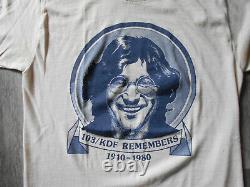 Vintage 1980 Nashville KDF Radio Remembers JOHN LENNON Shirt Black Armband S/M
