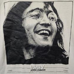 Vintage 1980s John Lennon T-Shirt The Beatles memorial band tee