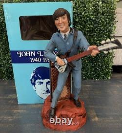Vintage 1981 Alpha Industries John Lennon Liquor Decanter Music Box Original Box
