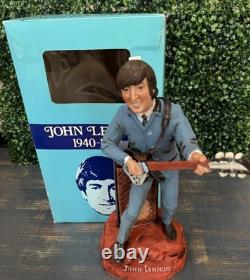 Vintage 1981 Alpha Industries John Lennon Liquor Decanter Music Box Original Box