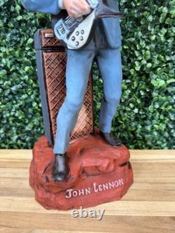 Vintage 1981 Alpha Industries John Lennon Liquor Decanter Music Box Original Box