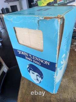Vintage 1981 Alpha Industries John Lennon Liquor Decanter Music Box Original Box