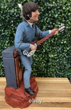 Vintage 1981 Alpha Industries John Lennon Liquor Decanter Music Box Original Box