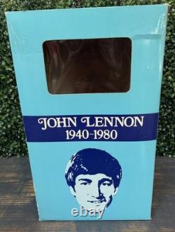 Vintage 1981 Alpha Industries John Lennon Liquor Decanter Music Box Original Box
