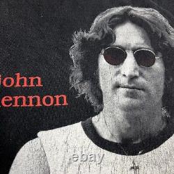 Vintage 1998 John Lennon Beatles Imagine Black T Shirt