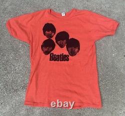 Vintage 60s 70s Promo Beatles Shirt George Harrison John Lennon UK Tee