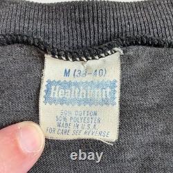 Vintage 70s 80s John Lennon T Shirt Medium Thin Distressed Black Beatles Band
