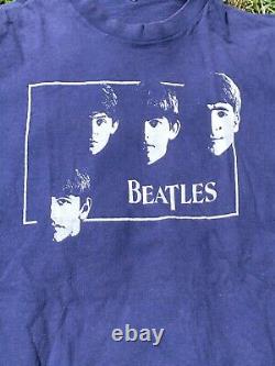 Vintage 70s Beatles T-shirt hanes size XL Ringo, John Lennon, Paul McCartney