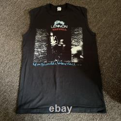 Vintage 80's John Lennon Rock N Roll You Shoulda Been There The Beatles Tank Top