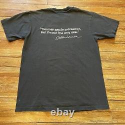 Vintage 80s John Lennon T Shirt Imagine Size Large Beatles Rock Band Tour Art