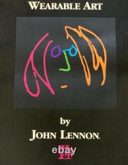 Vintage 80s John Lennon Wearable Art Poster Marigold NYC Chop Spot Gloss Beatles