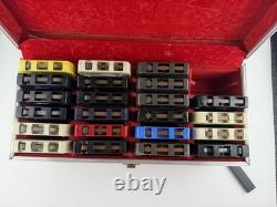 Vintage 8-Track Tape Lot (25 pcs) with Case Elvis, Beatles, John Lennon
