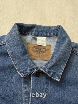 Vintage 90s John Lennon Imagine The Beatles All Cotton Denim Jean Jacket Medium