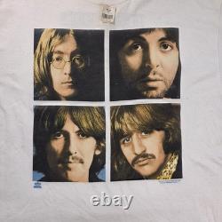 Vintage 90s The Beatles Band T-Shirt Apple Hanes XL John Lennon McCartney NWT