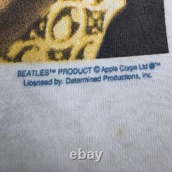 Vintage 90s The Beatles Band T-Shirt Apple Hanes XL John Lennon McCartney NWT