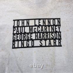 Vintage 90s The Beatles Band T-Shirt Apple Hanes XL John Lennon McCartney NWT