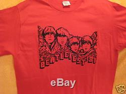 Vintage BEATLES Concert T-Shirt BEATLEFEST 1981 Lg John Lennon Rock Tour Concert