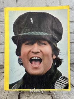 Vintage BEATLES John Lennon Fan Made Scrapbook 11 Pages Mid 1960s