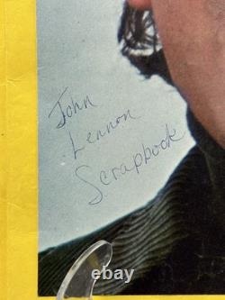 Vintage BEATLES John Lennon Fan Made Scrapbook 11 Pages Mid 1960s