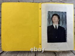 Vintage BEATLES John Lennon Fan Made Scrapbook 11 Pages Mid 1960s