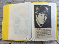Vintage BEATLES John Lennon Fan Made Scrapbook 11 Pages Mid 1960s