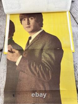 Vintage BEATLES John Lennon Fan Made Scrapbook 11 Pages Mid 1960s