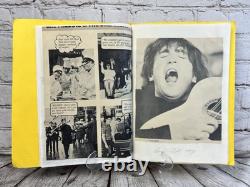 Vintage BEATLES John Lennon Fan Made Scrapbook 11 Pages Mid 1960s