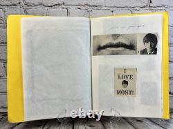 Vintage BEATLES John Lennon Fan Made Scrapbook 11 Pages Mid 1960s