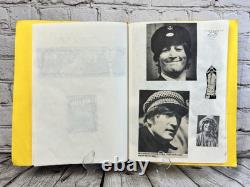Vintage BEATLES John Lennon Fan Made Scrapbook 11 Pages Mid 1960s
