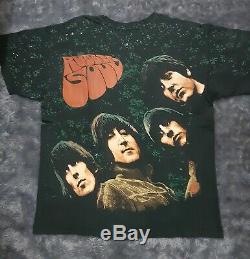 Vintage Beatles All Over Print, Beatles Rubber Soul shirt