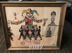 Vintage Beatles John Lennon I Am The Walrus Lyrics Art Picture Signed Rare Read