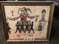 Vintage Beatles John Lennon I Am The Walrus Lyrics Art Picture Signed Rare Read