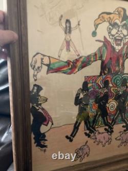 Vintage Beatles John Lennon I Am The Walrus Lyrics Art Picture Signed Rare Read