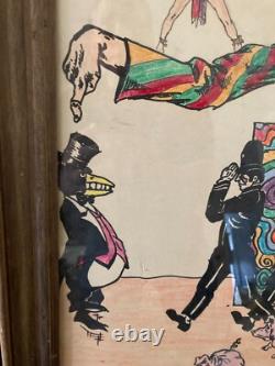 Vintage Beatles John Lennon I Am The Walrus Lyrics Art Picture Signed Rare Read